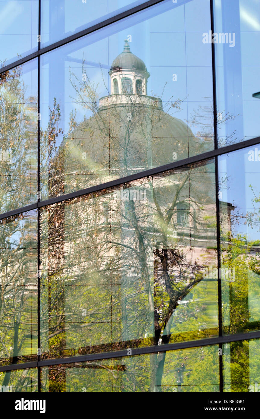 Neue Bayerische Staatskanzlei, neue bayerische Staatskanzlei, Reflexion, München, Bayern, Deutschland, Europa Stockfoto