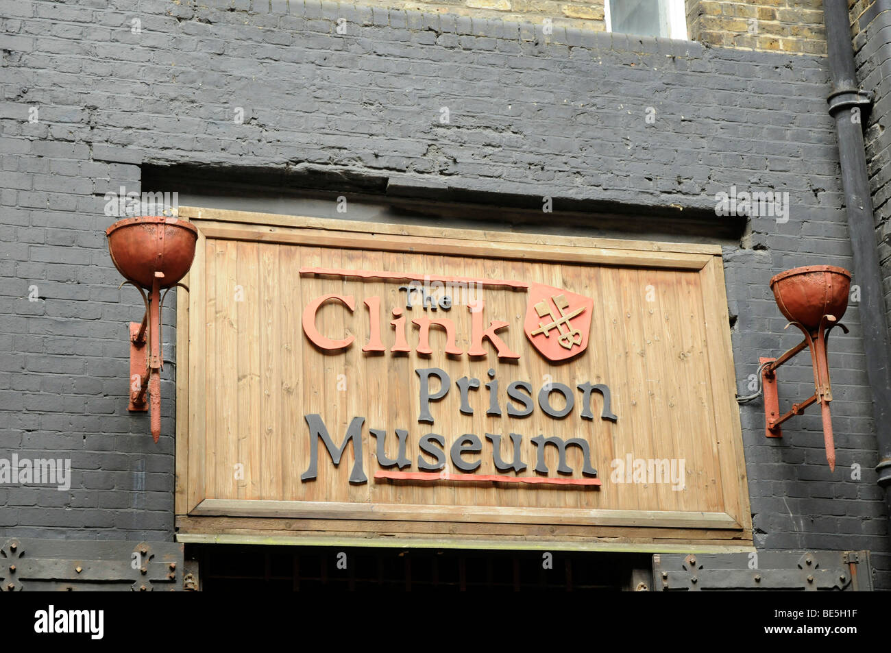 Das Clink Prison Museum, London. Stockfoto