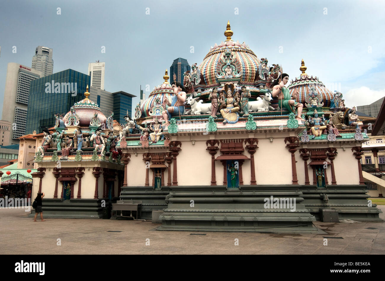 Sri Mariamman Temple, Pagoda Street, Singapur, Südostasien Stockfoto