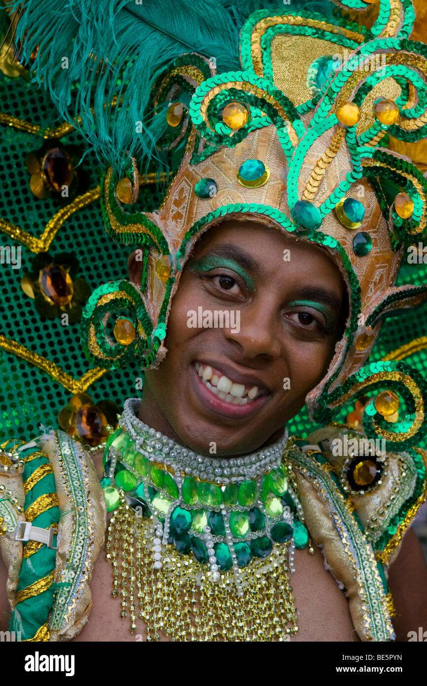 Junger Mann, Amasonia Group, Karneval der Kulturen 2009, Berlin, Deutschland, Europa Stockfoto