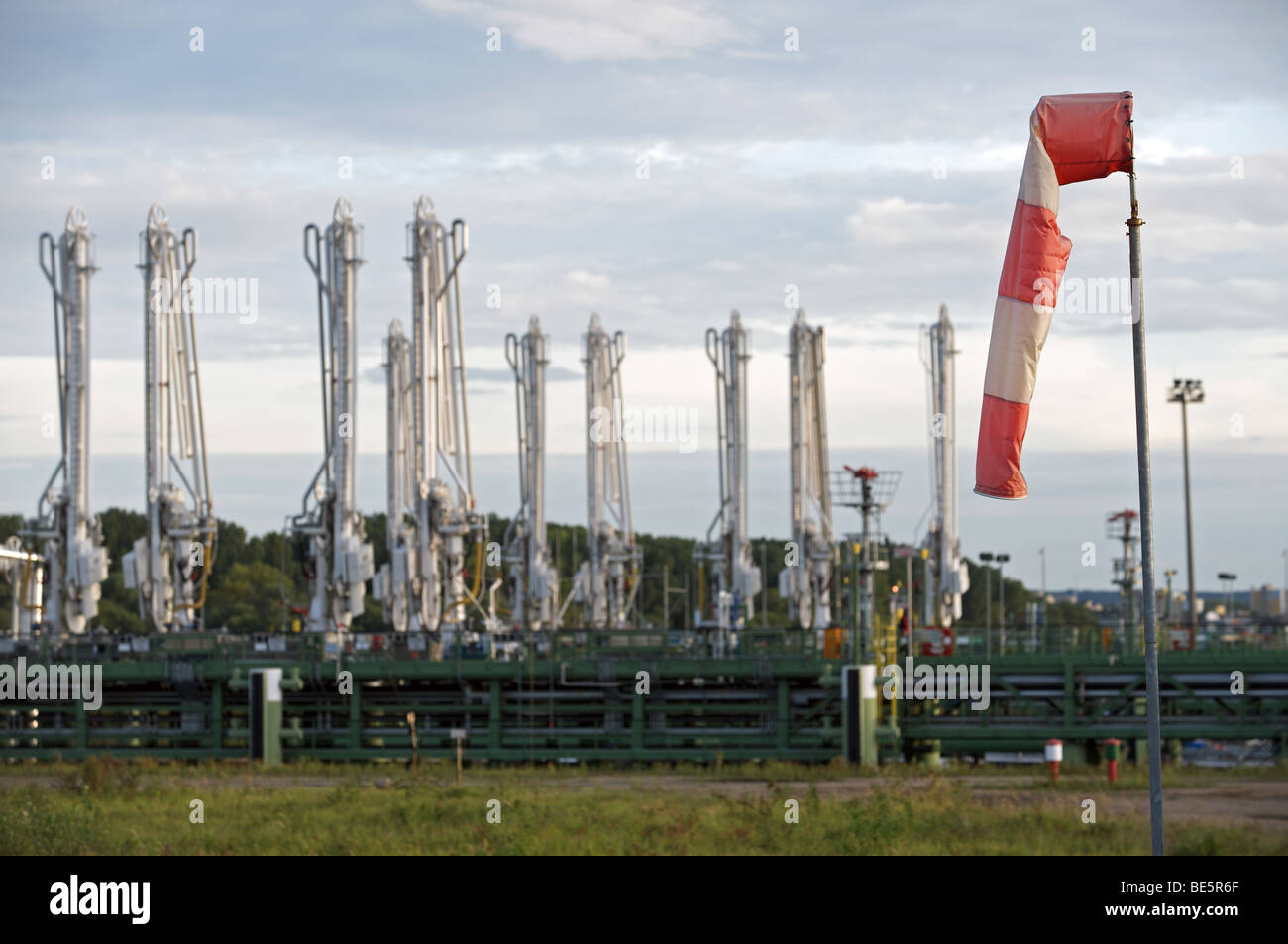 Öl-terminal, Deutschland. Stockfoto