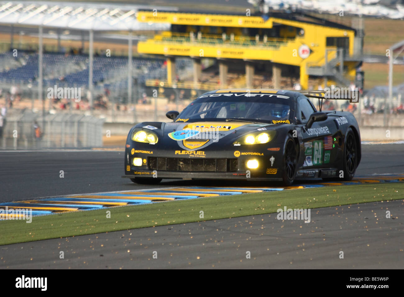 24 Stunden von Le Mans 2009 - Corvette C6R N ° 64 Stockfoto