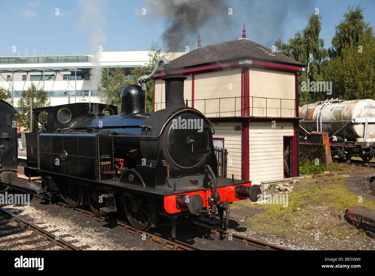 Großbritannien, England, Yorkshire, Keighley und Wert Tal Steam Railway, Taff Vale 062 Nr. 85-Lokomotive Stockfoto