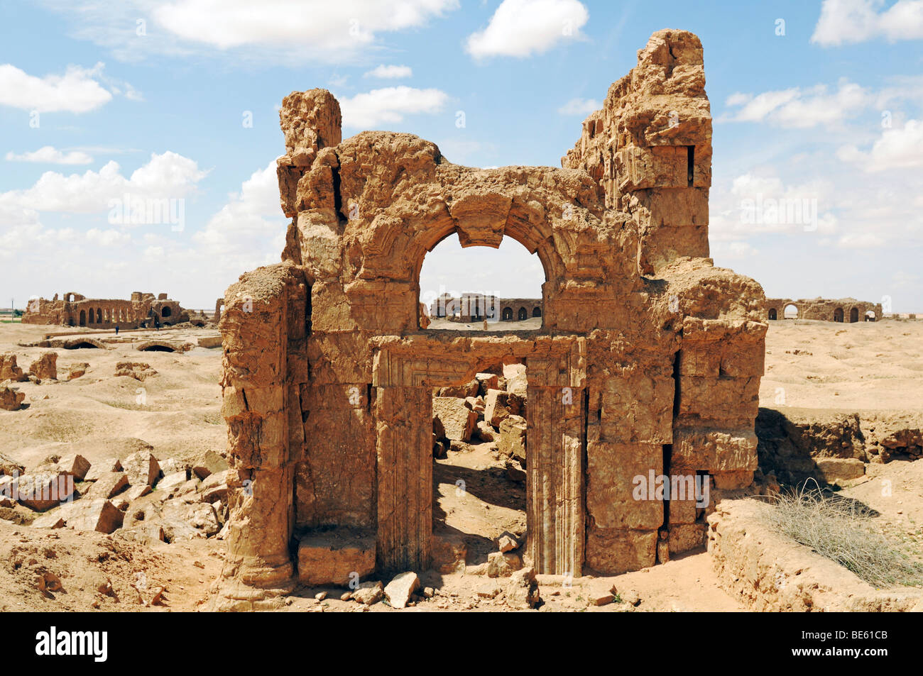 Ruinen der byzantinischen Resafa Festung, Sergiopolis, Syrien, Asien Stockfoto