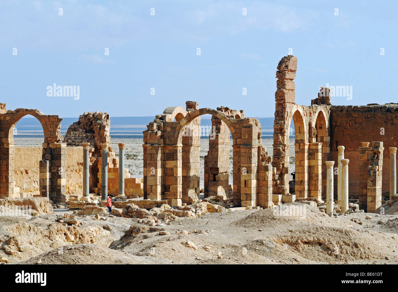 Östliche Wüste Burg der Umayyaden Qasr al-Hair Ash-Sharqi, Syrien, Asien Stockfoto