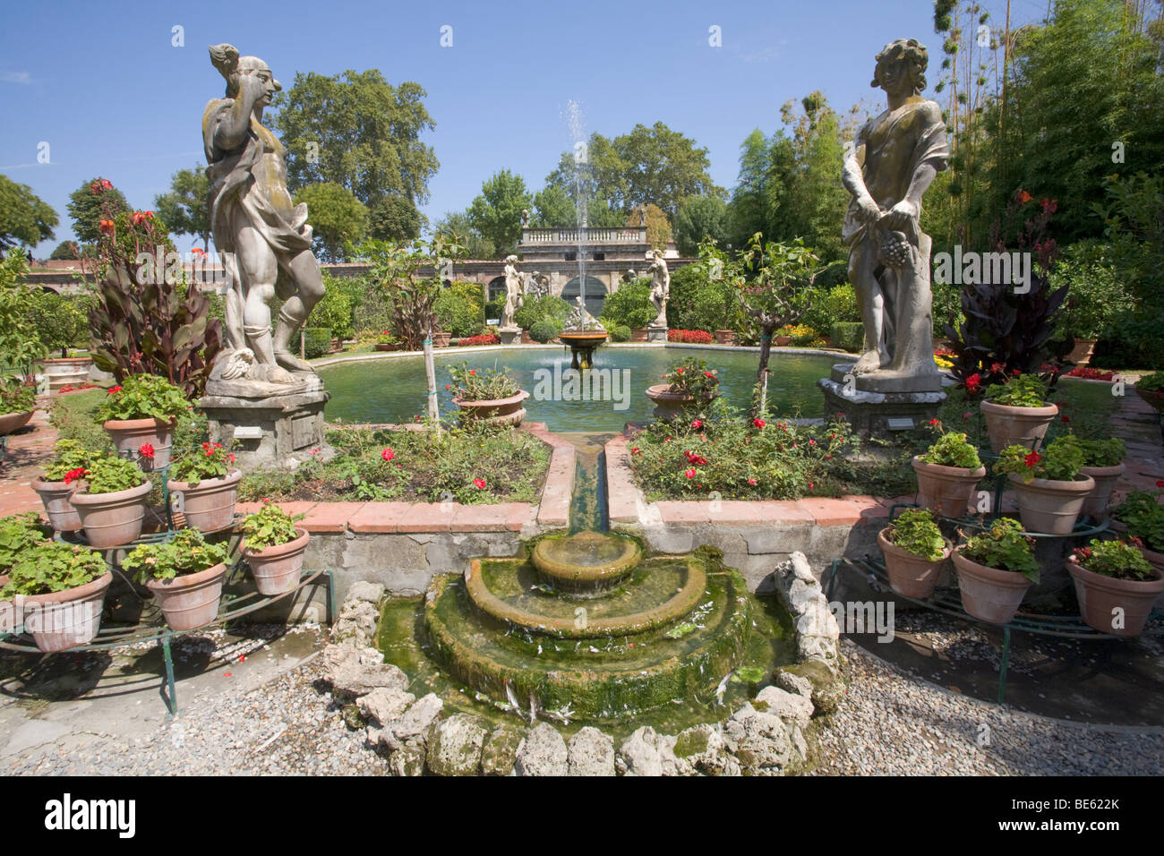 Palazzo Pfanner Gärten, Lucca, Toskana, Italien Stockfotografie Alamy