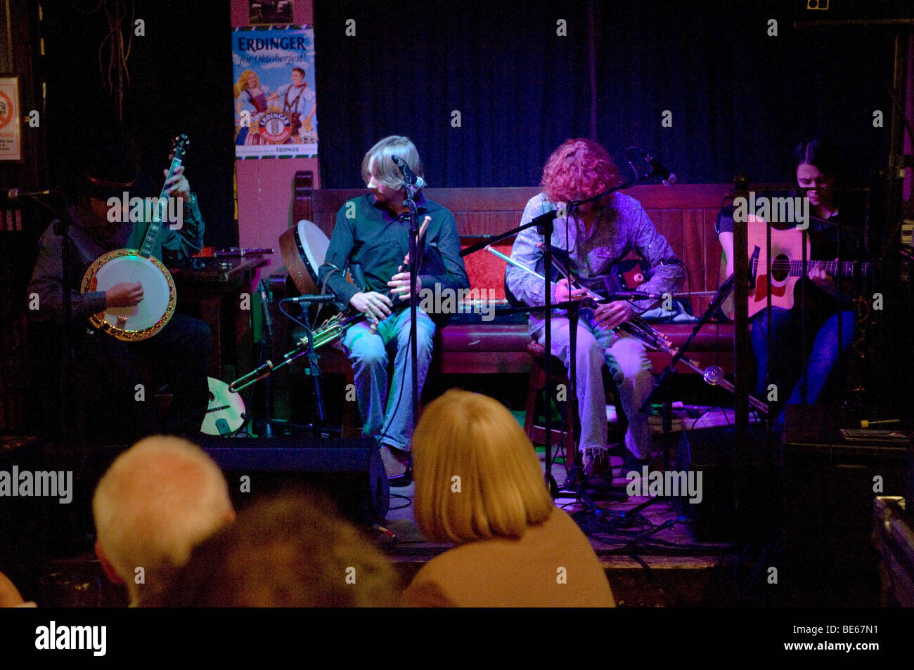 Traditionelle irische Musik, The John Hewitt Pub, Belfast Stockfoto