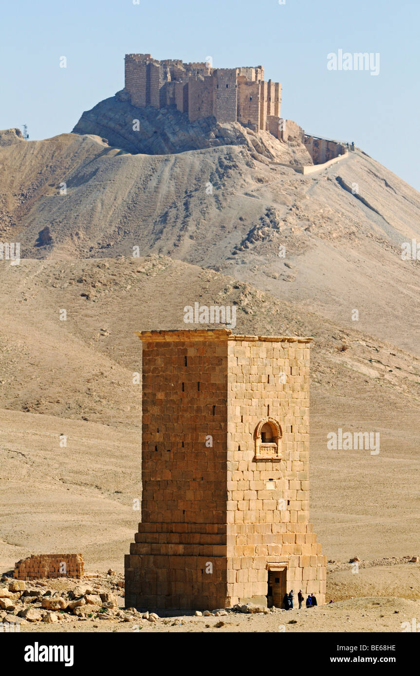 Schweren Turm des Elahel im Tal der Gräber, Palmyra Ausgrabungsstätte, Tadmur, Syrien, Asien Stockfoto