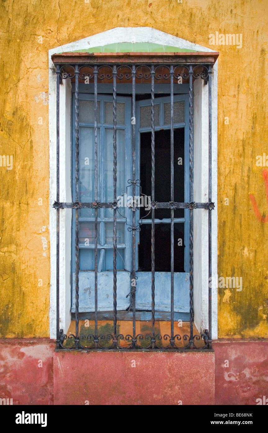 Eine bunte Fenster in Grazalema, Andalusien, Spanien, Europa Stockfoto