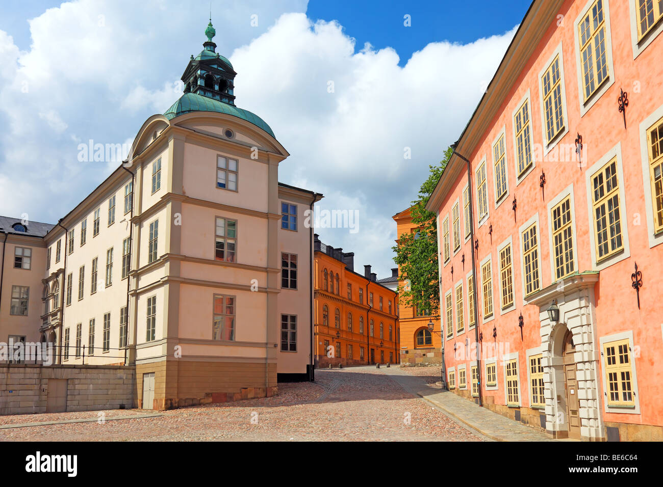 Stadtbild von alten zentralen Stockholm, Schweden. Stockfoto