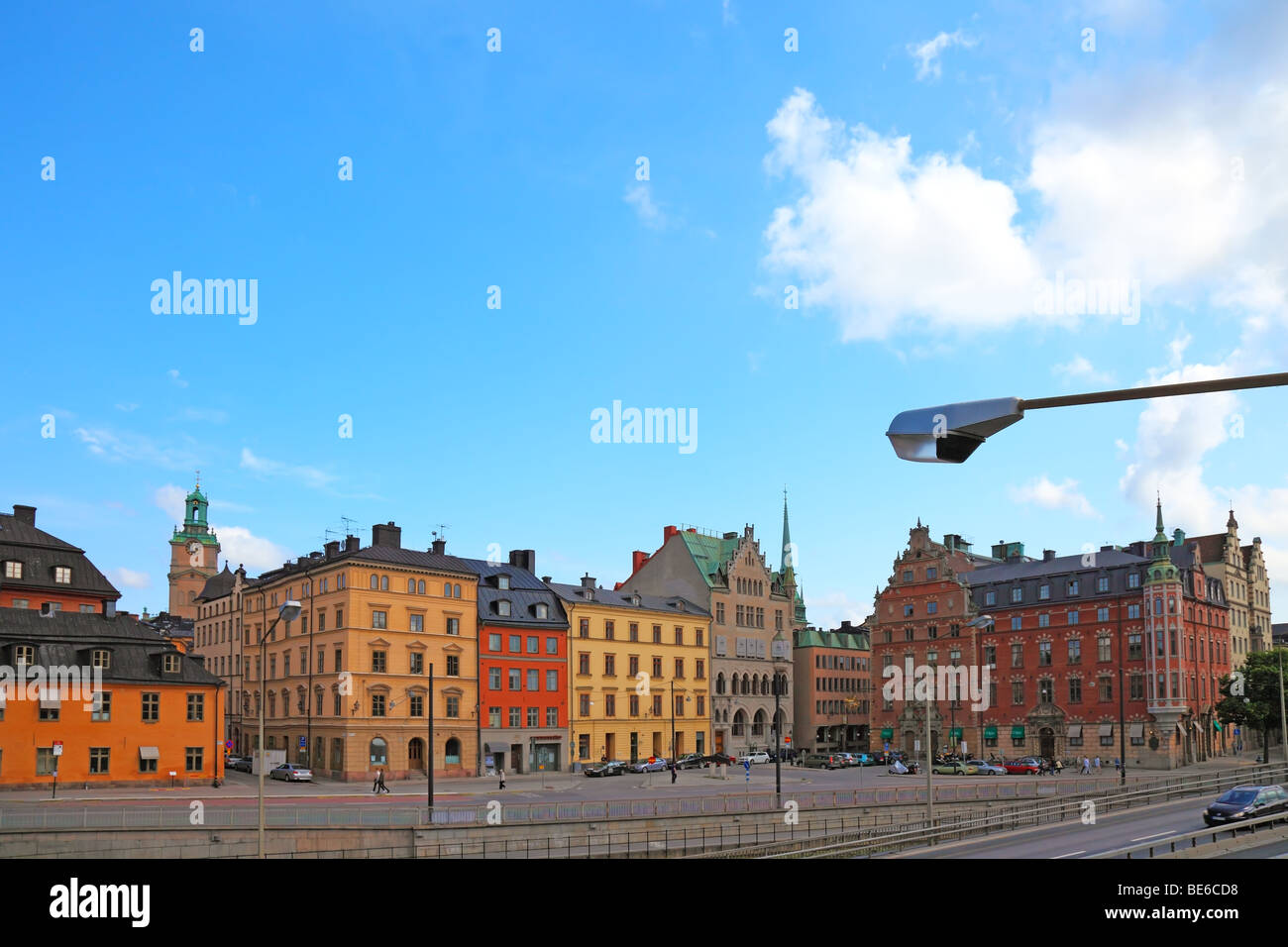 Stadtbild von alten zentralen Stockholm, Schweden. Stockfoto