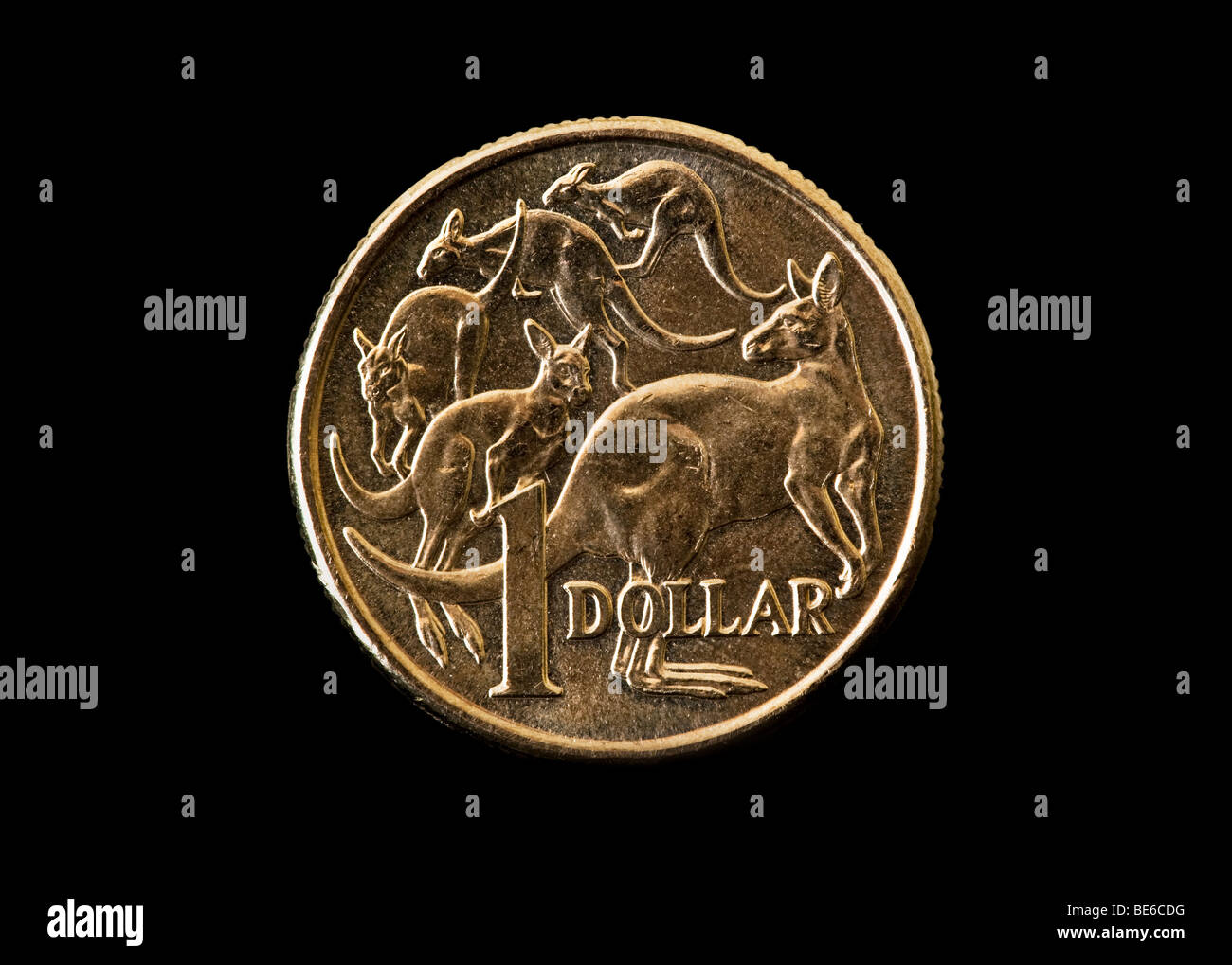 Ein australischer Dollar-Münze Stockfoto