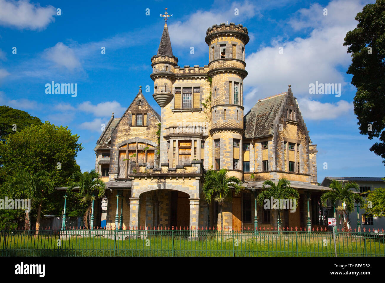 Sieben Stollmeyer Schloss in Port Of Spain, Trinidad Stockfoto