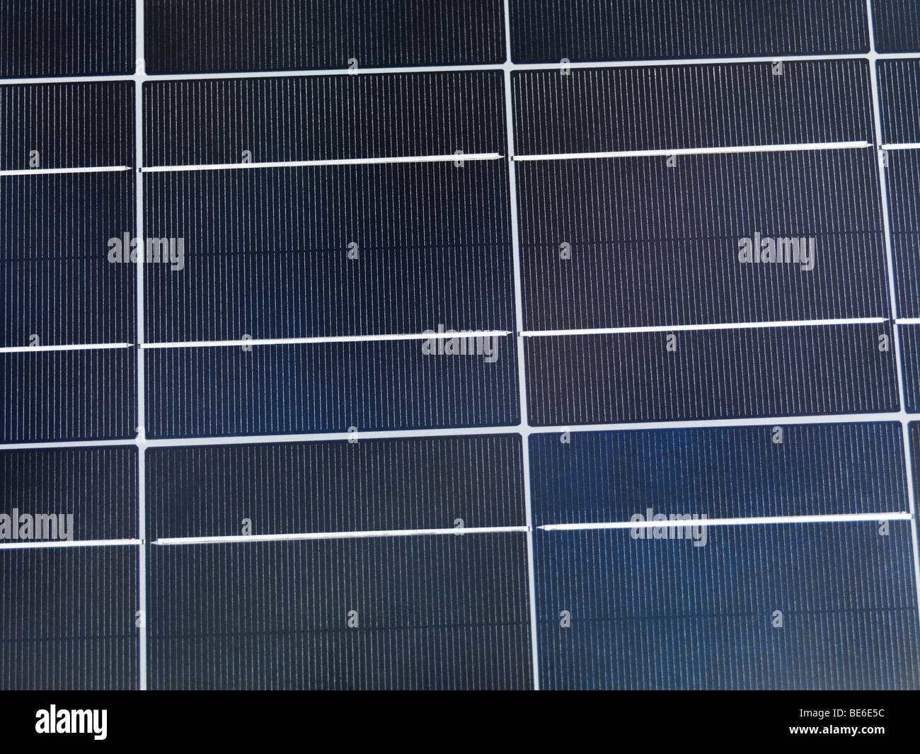 Polykristalline Solarzellen Nahaufnahme Stockfoto