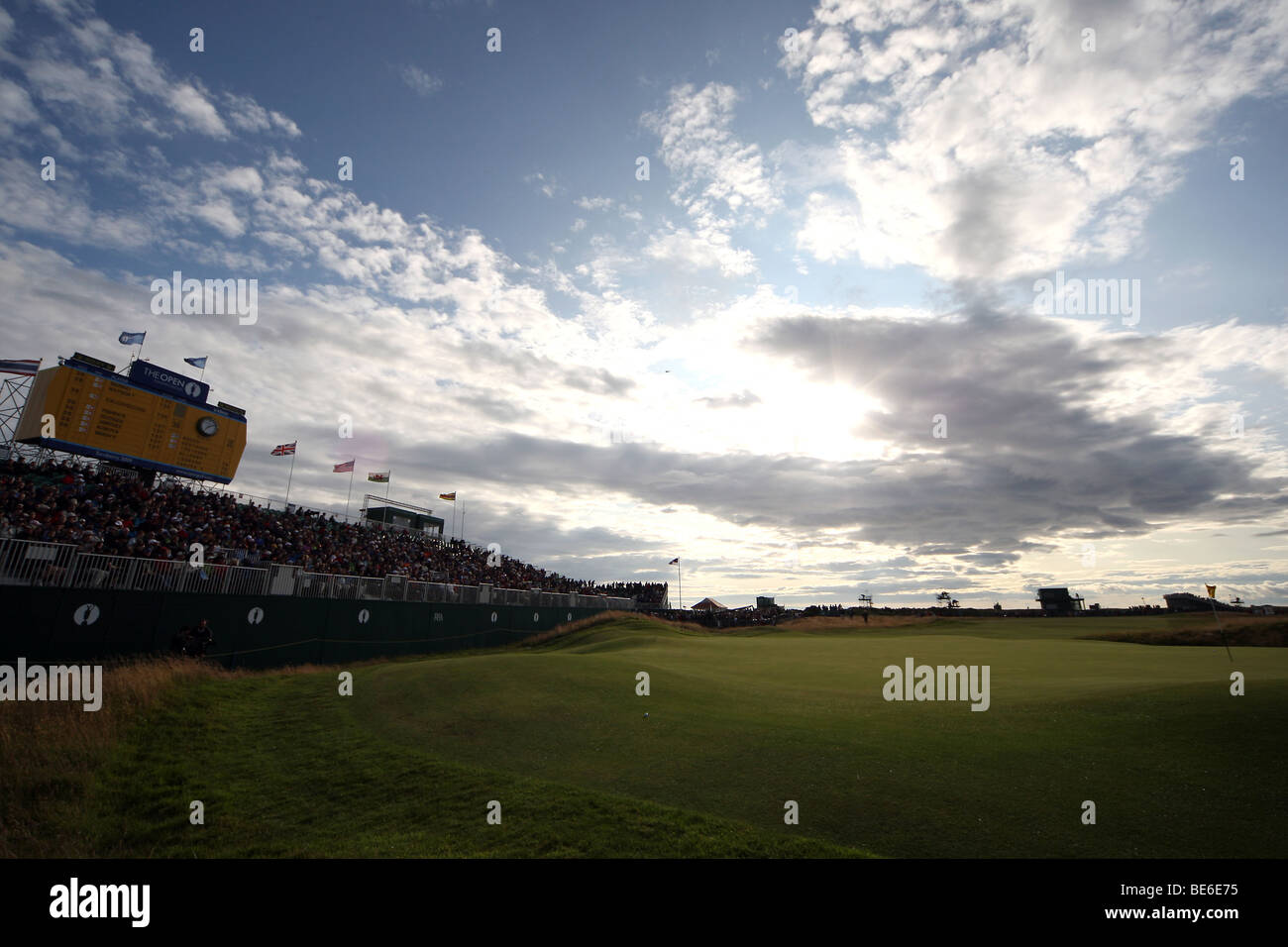 DAS 18. Grün der offenen TURNBERRY 2009 TURNBERRY AYRSHIRE Schottland 17 Juli 2009 Stockfoto
