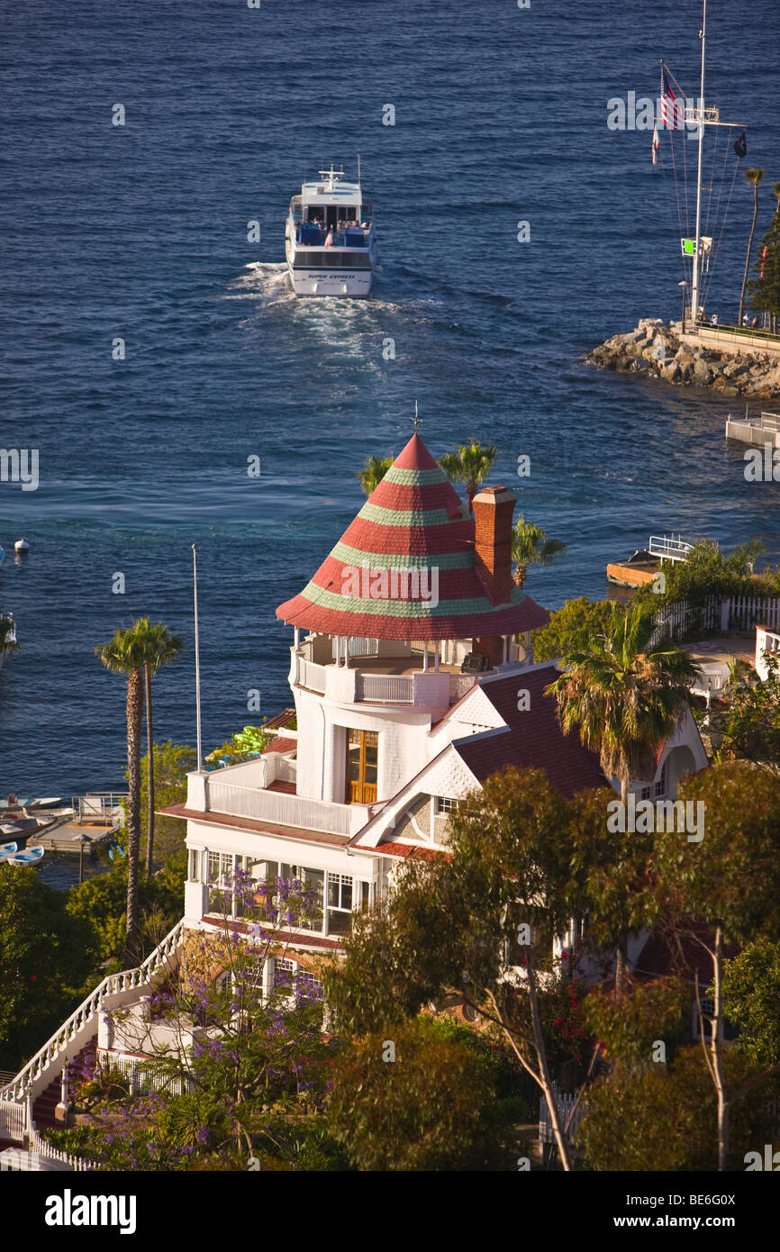 AVALON, Kalifornien, USA - Holly Hill House, gebaut von Peter Gano, auf Santa Catalina Island Stockfoto