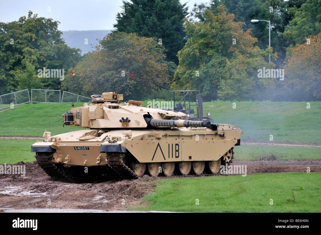 Herausforderer britischer Militär Panzer. Stockfoto