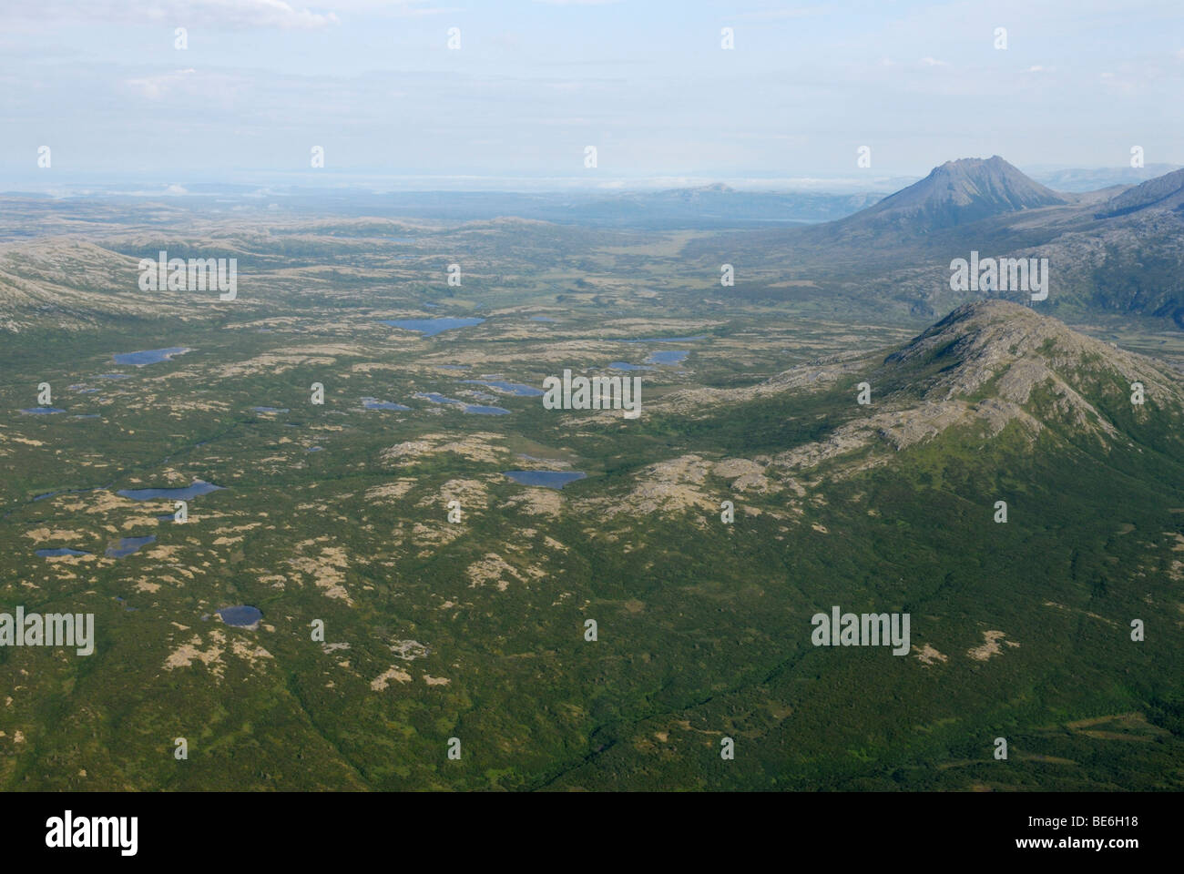 Katmai Nationalpark und Reservat aus der Luft, Alaska. Stockfoto