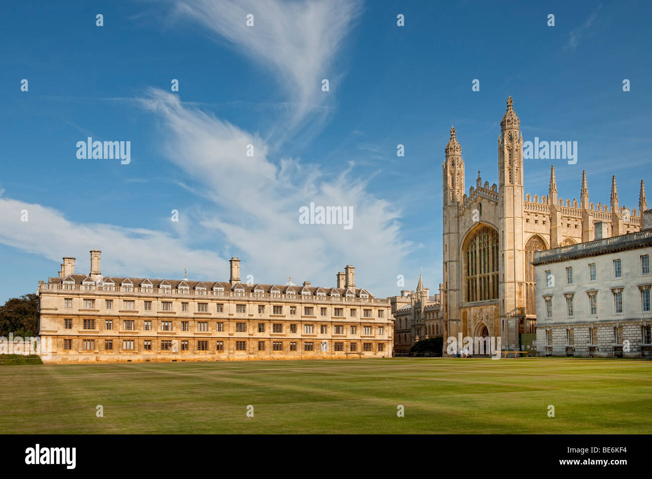 Kings College und Chapel in Cambridge (Teil der Universität Cambridge) Stockfoto