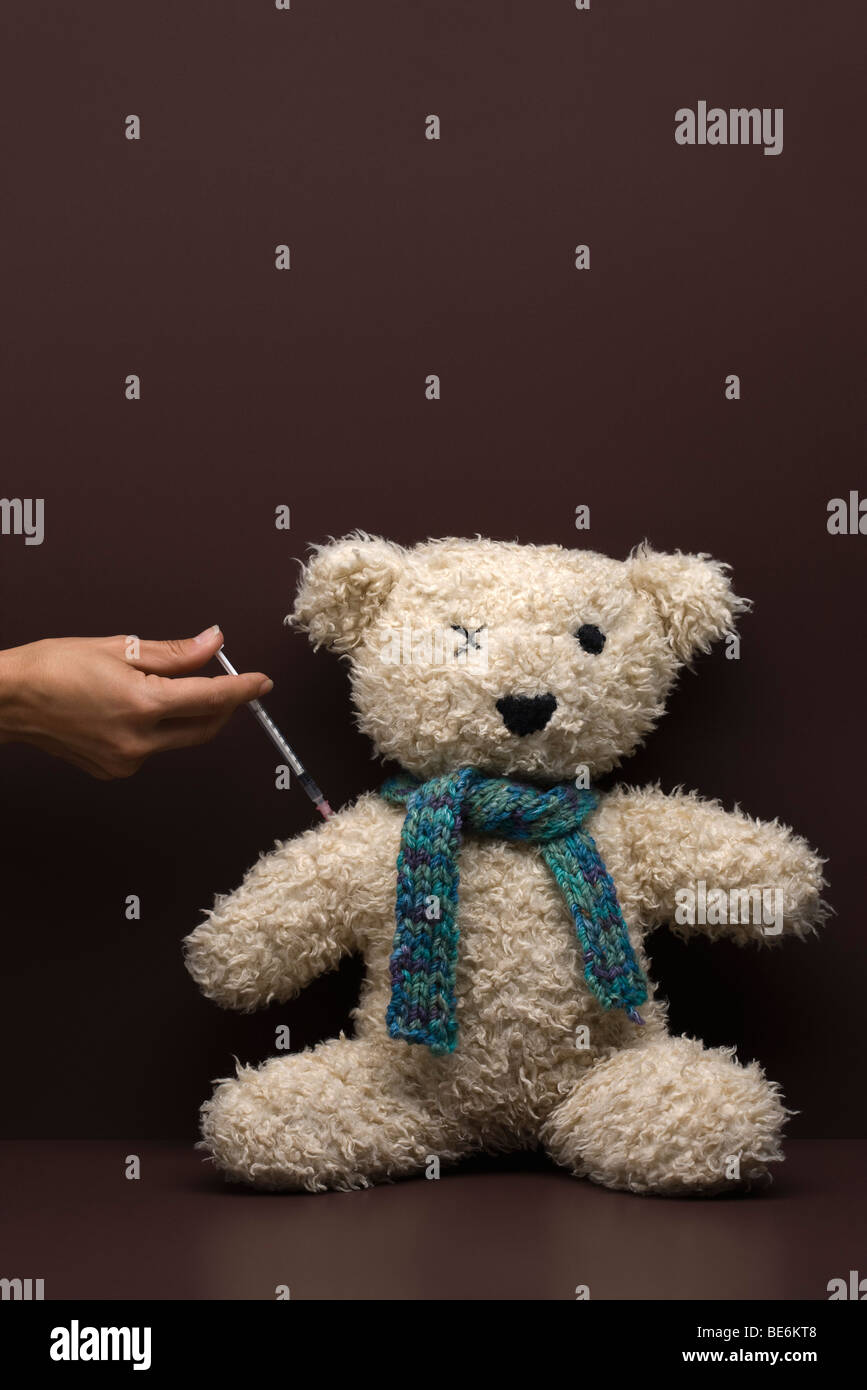 Teddybär immer ein Schuss Stockfoto