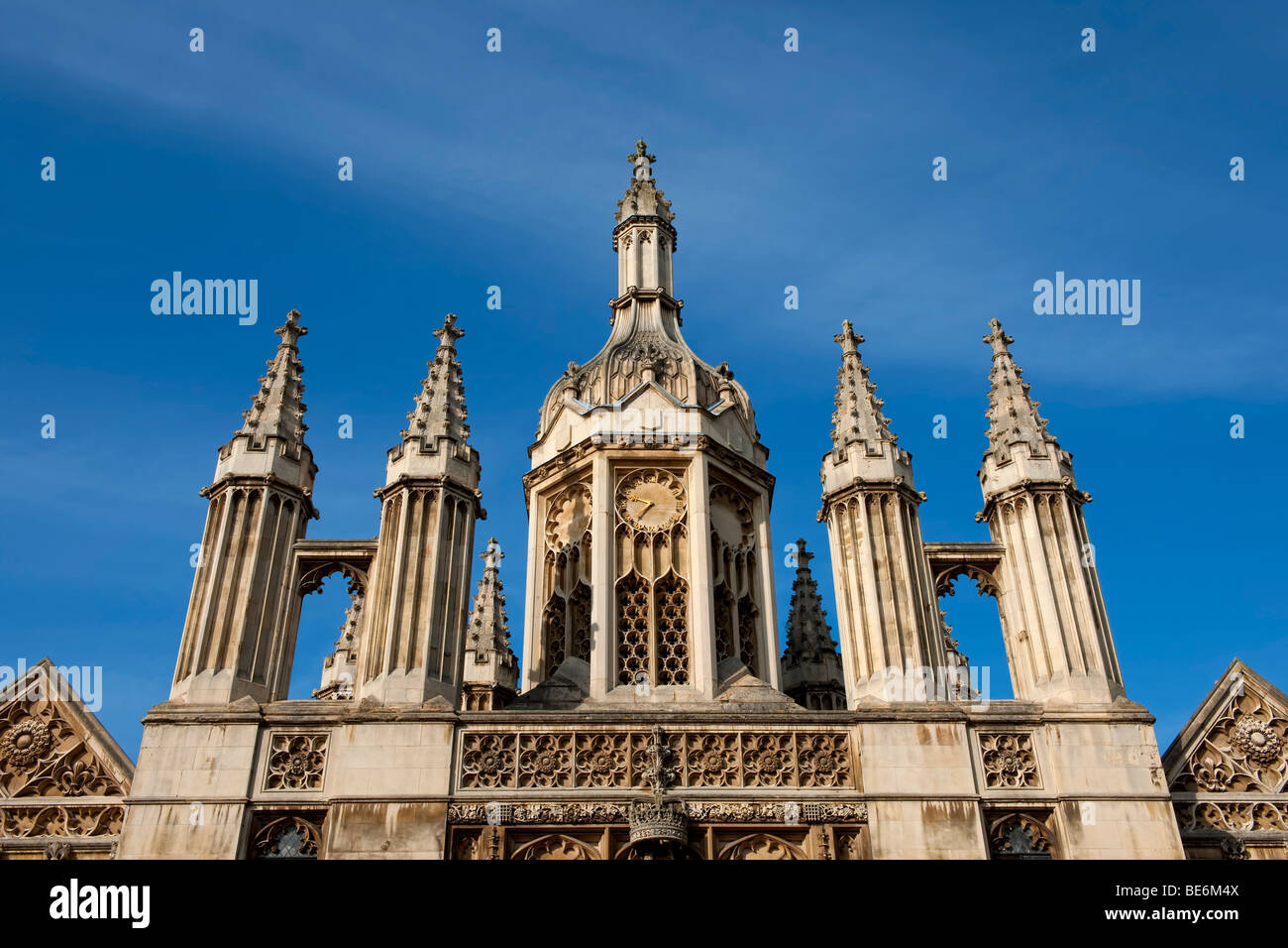 Bestandteil der Bildwand, die Fronten Kings College in Cambridge (Teil der Universität Cambridge) Stockfoto