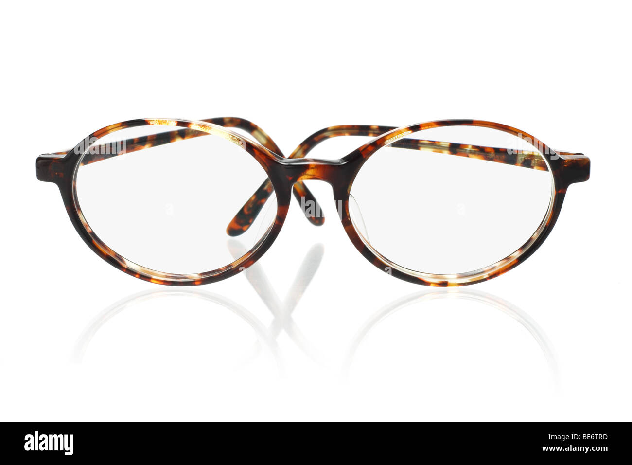 Alte Mode Kunststoffrahmen Brille Stockfoto