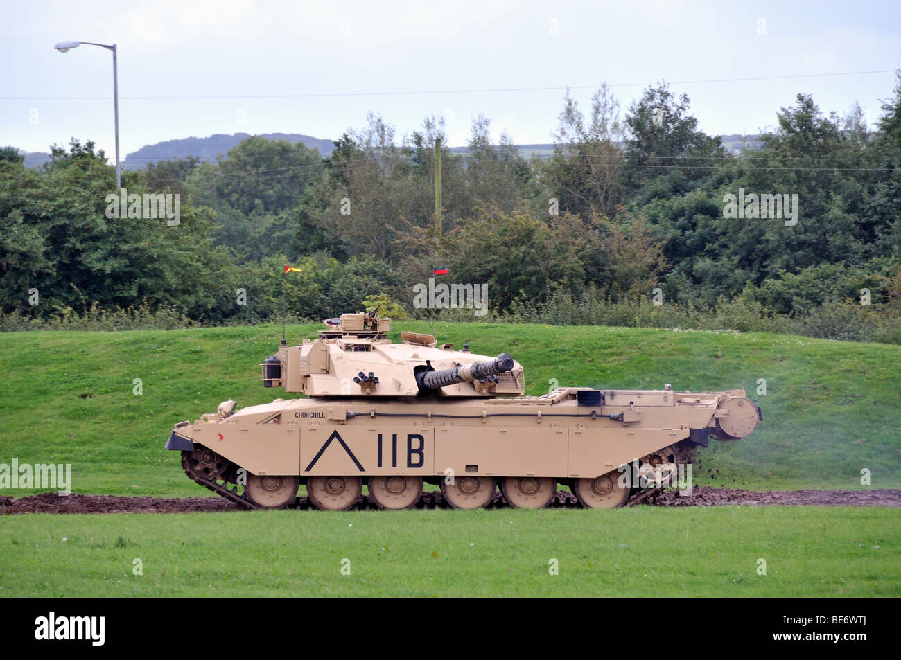 Herausforderer britischer Militär Panzer. Stockfoto