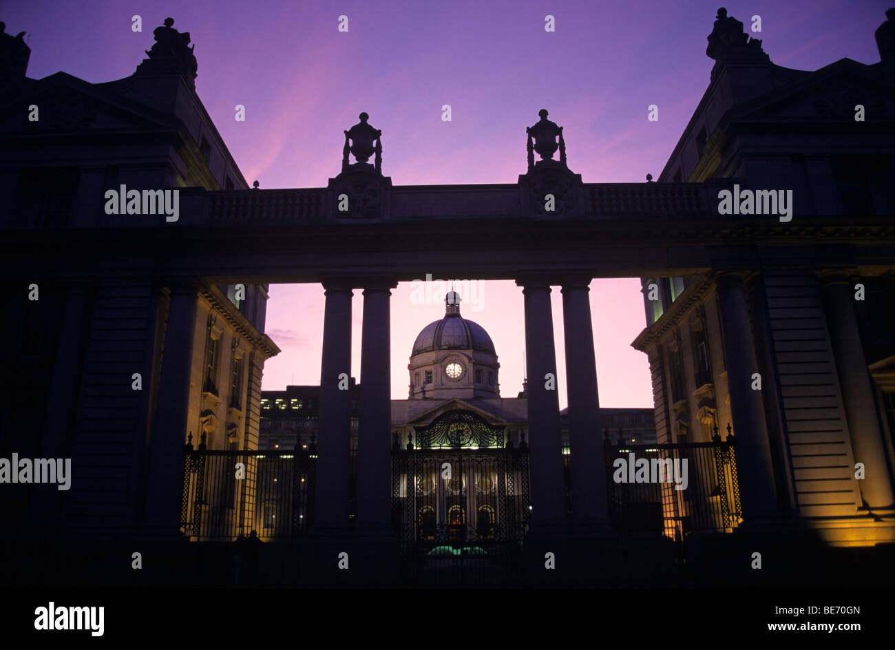 Republik von Irland, Dublin, Leinster House, Sitz des irischen Parlaments Stockfoto