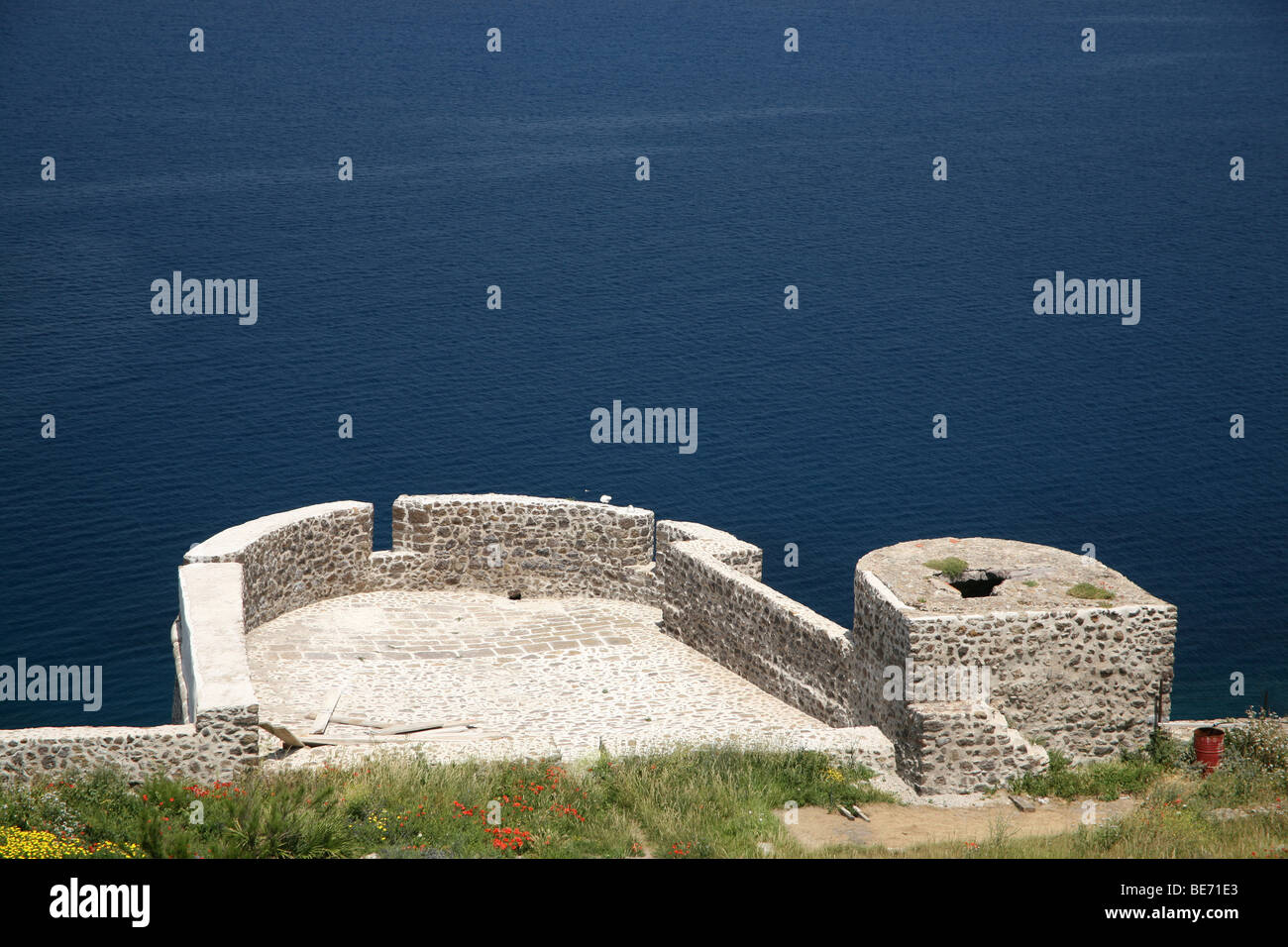 Alte Befestigungen bei Castelsardo, Sardinien Stockfoto