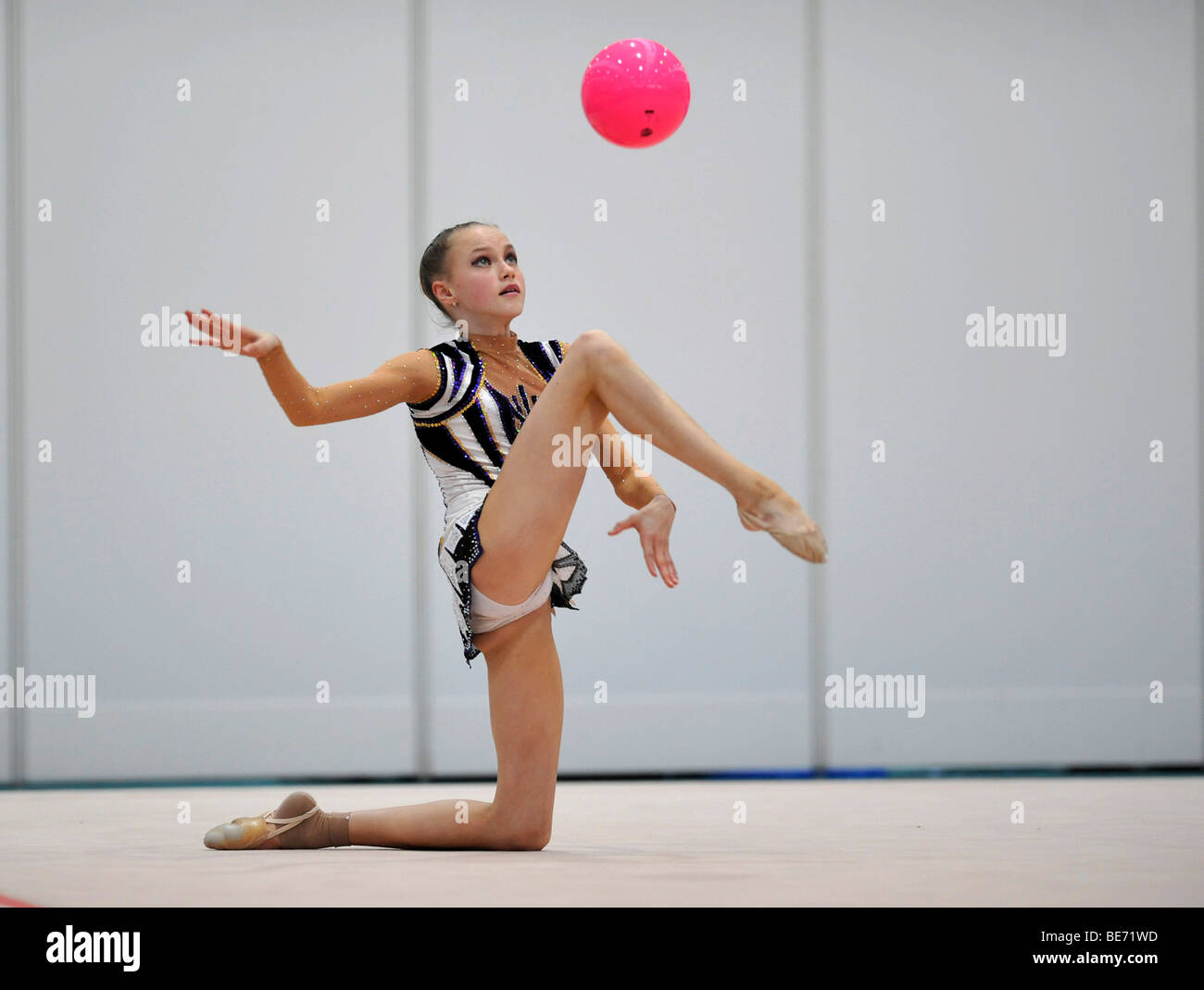 Christina Tschernischew, Deutschland, deutsche RSG rhythmische Gymnastik Meisterschaften, Frankfurt Am Main, Hessen, Deutschland, Europa Stockfoto