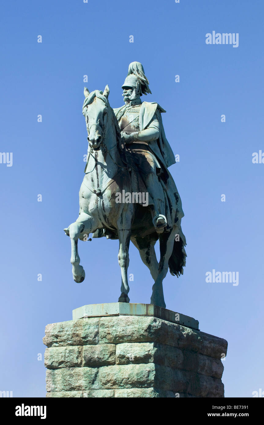 Denkmal von Kaiser Wilhelm i. von Preußen, Köln, Nordrhein-Westfalen, Deutschland, Europa Stockfoto