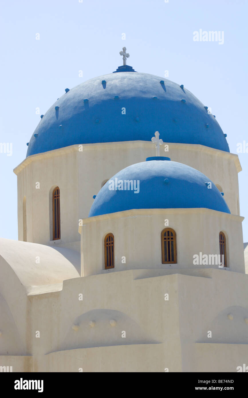 Perissa Kloster Santorini Griechenland Stockfoto