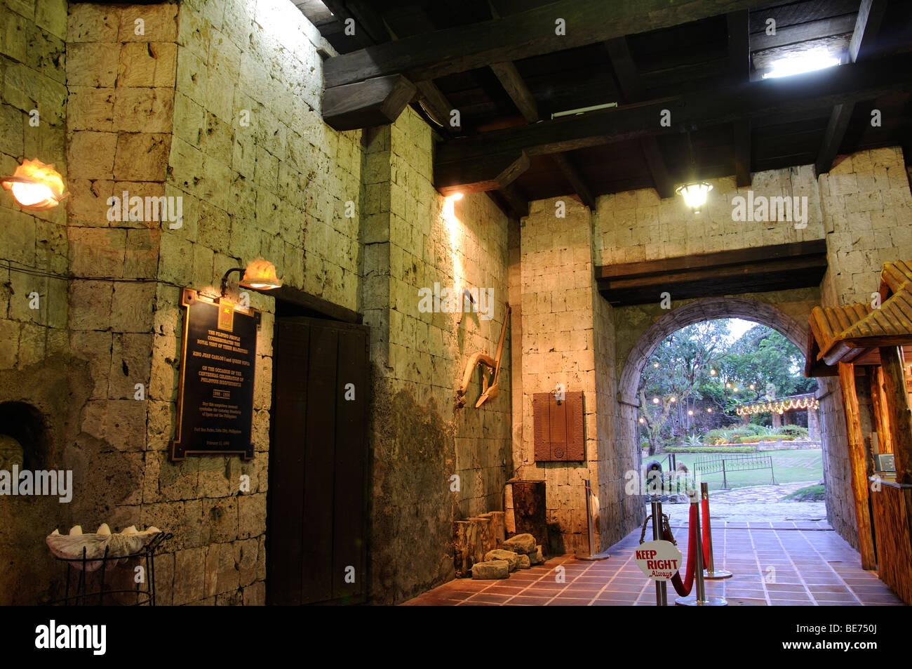 Fort San Pedro Eingang Cebu City Philippinen Stockfoto