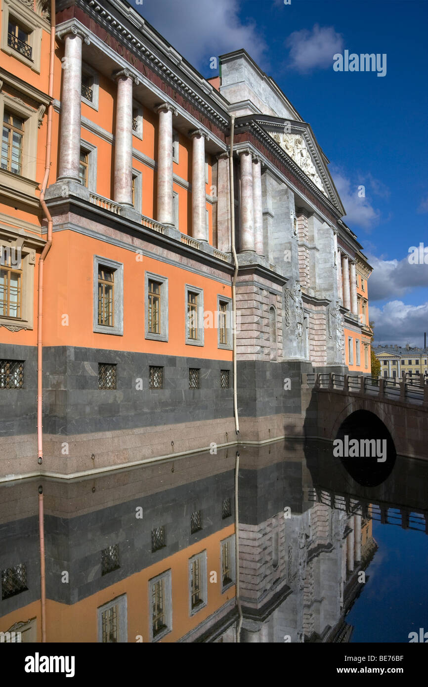 Michailowski, Inzhenerny Schloss, ehemalige Residenz der russischen Zaren Pawel, heute Teil des staatlichen russischen Museum, St. Petersburg, Stockfoto