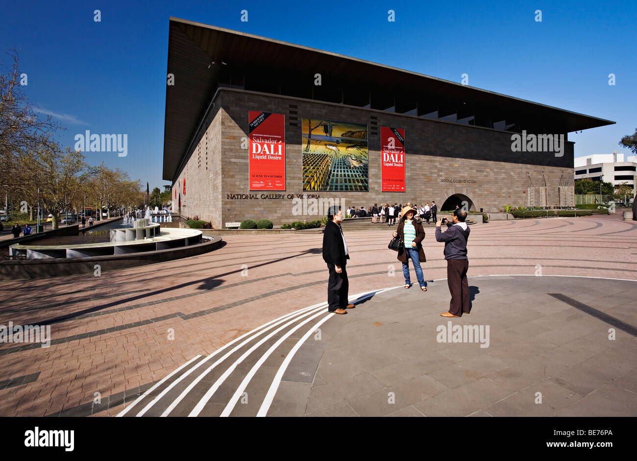 Melbourne Sehenswürdigkeiten / der National Gallery of Victoria in Melbourne Victoria Australien. Stockfoto