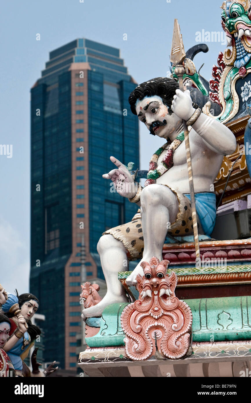 Sri Mariamman Temple, Pagoda Street, Singapur, Südostasien Stockfoto