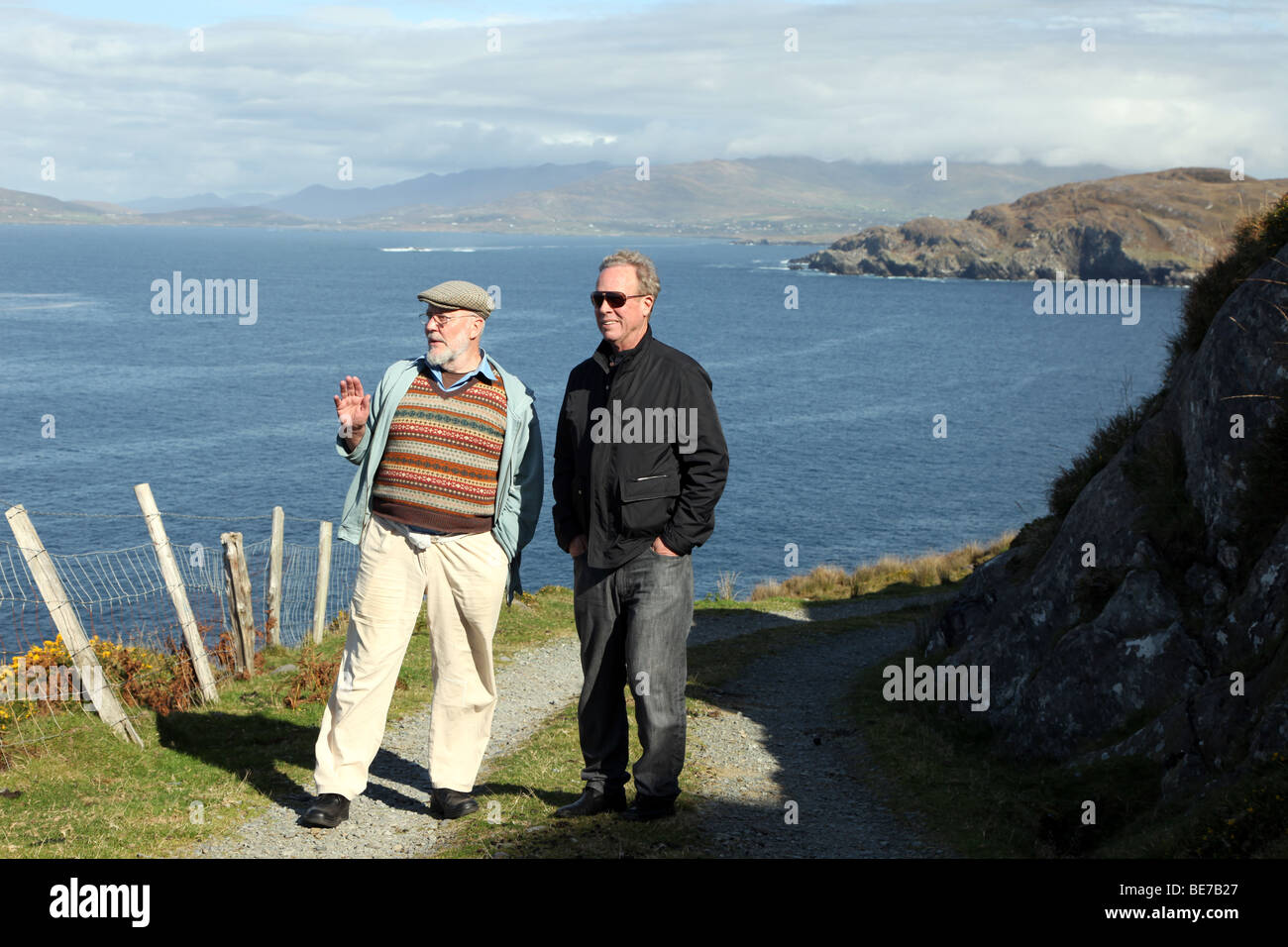 John Kingerlee und Dr. Ted Pillsbury, Beara Halbinsel, West Cork, Irland Stockfoto