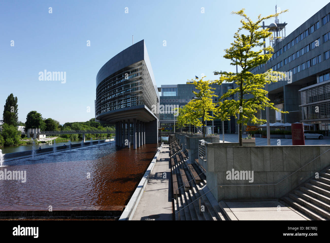 Staatliche Parlamentsgebäude "Landtagsschiff", "Der Landtag Schiff" Landhaus District, St. Pölten, Niederösterreich, Österreich, Stockfoto