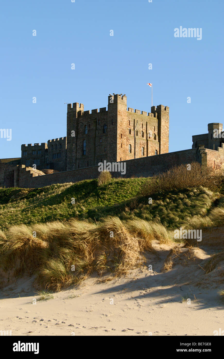 Bamburgh Castle Keep Stockfoto