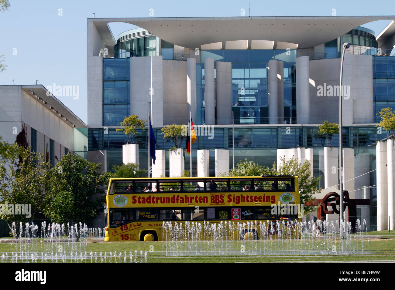 Berlin, das Amt des deutschen Bundeskanzlers, das Bundeskanzleramt. EU/DE/DEU/GER/Europa/Deutschland, Hauptstadt Berlin Stockfoto