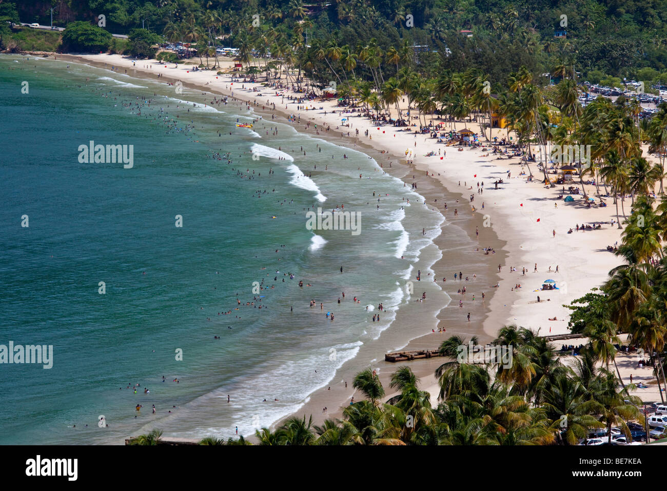 Maracas Bay in Trinidad Stockfoto