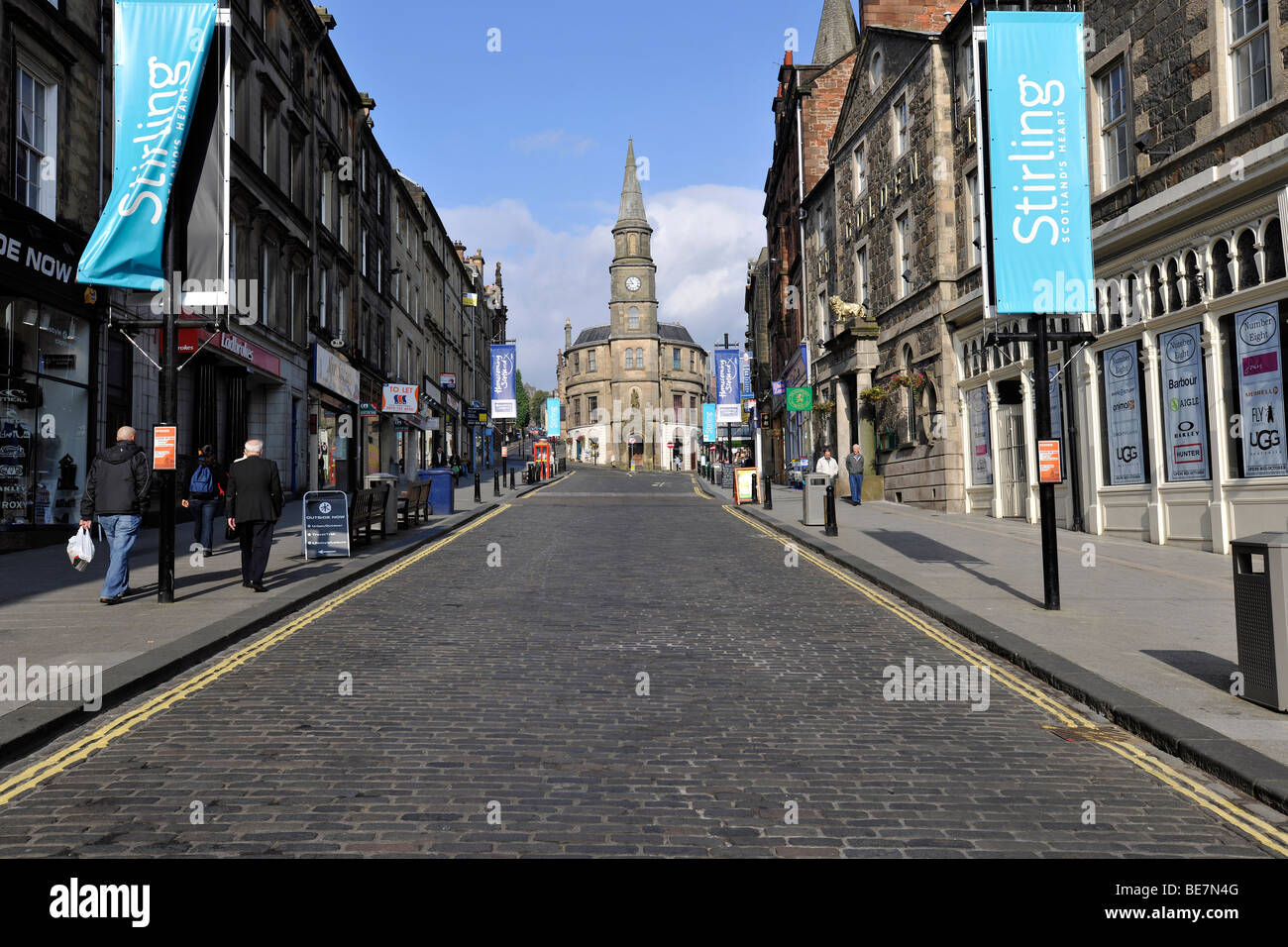King Street, Stirling, Schottland, UK Stockfoto