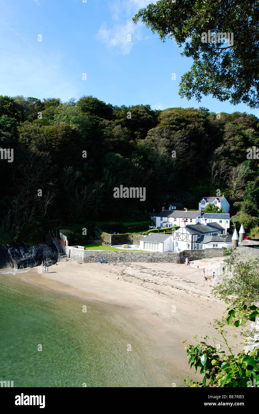 Readymoney Bucht nahe Fowey in Cornwall, Großbritannien Stockfoto