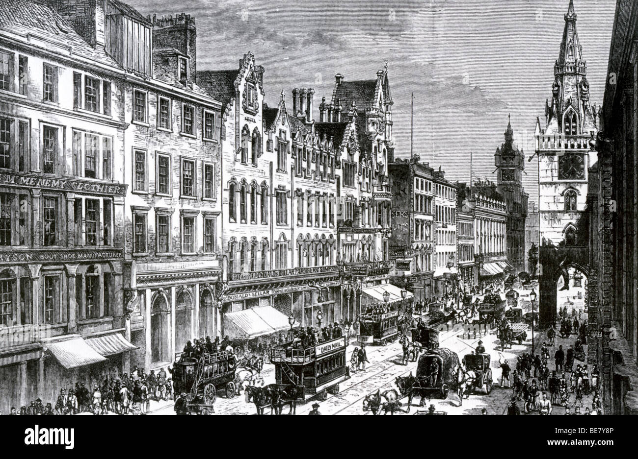GLASGOW, Schottland - Revolution um 1900 Stockfoto