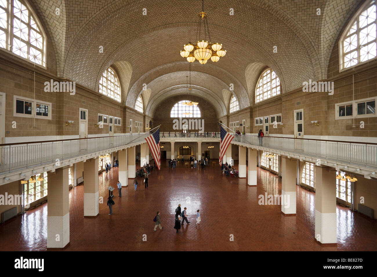 Eintrag Hall, Ellis Island, Manhattan, New York City, New York, USA Stockfoto