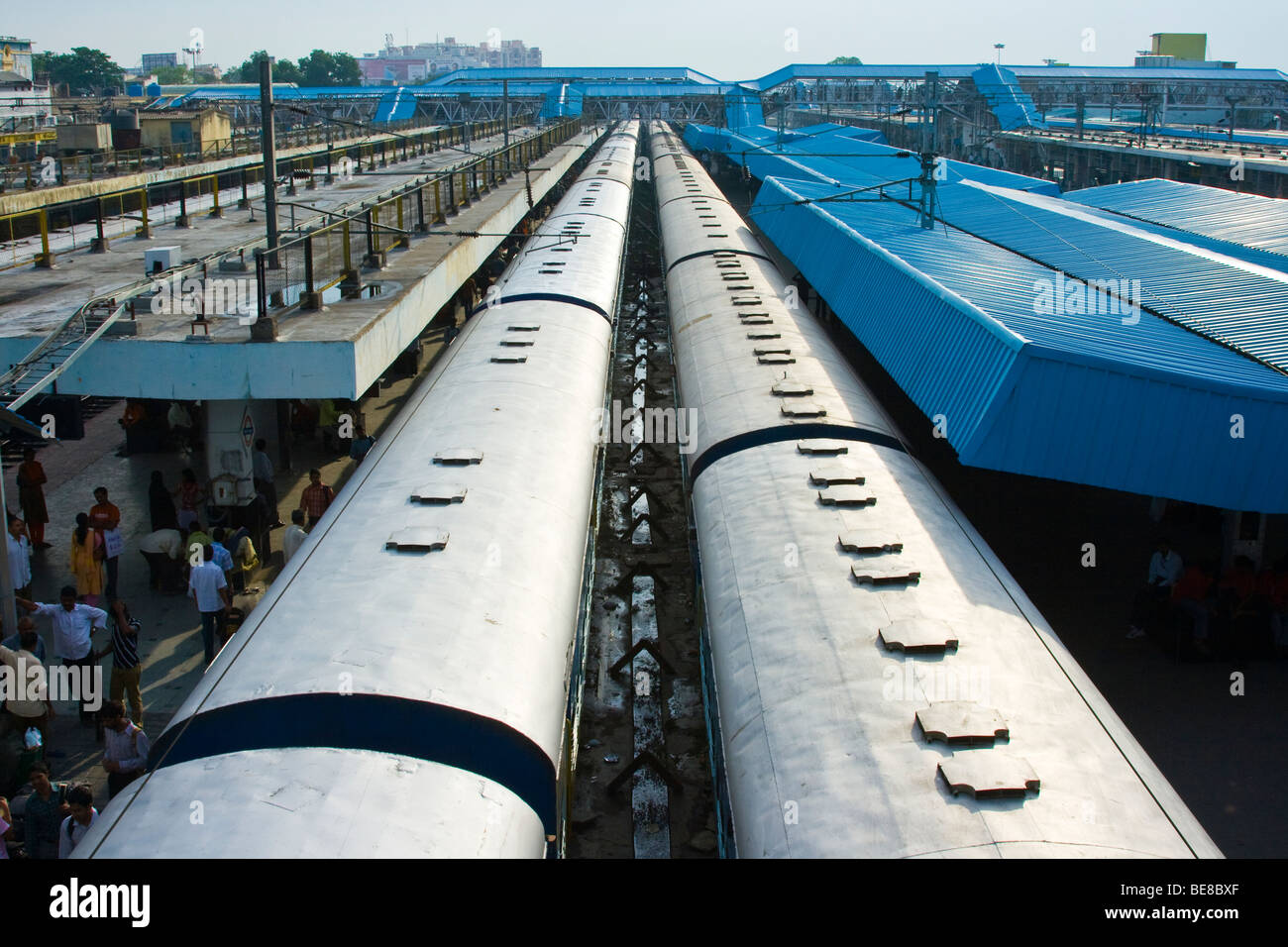 Bahnhof in Hyderabad Indien Stockfoto