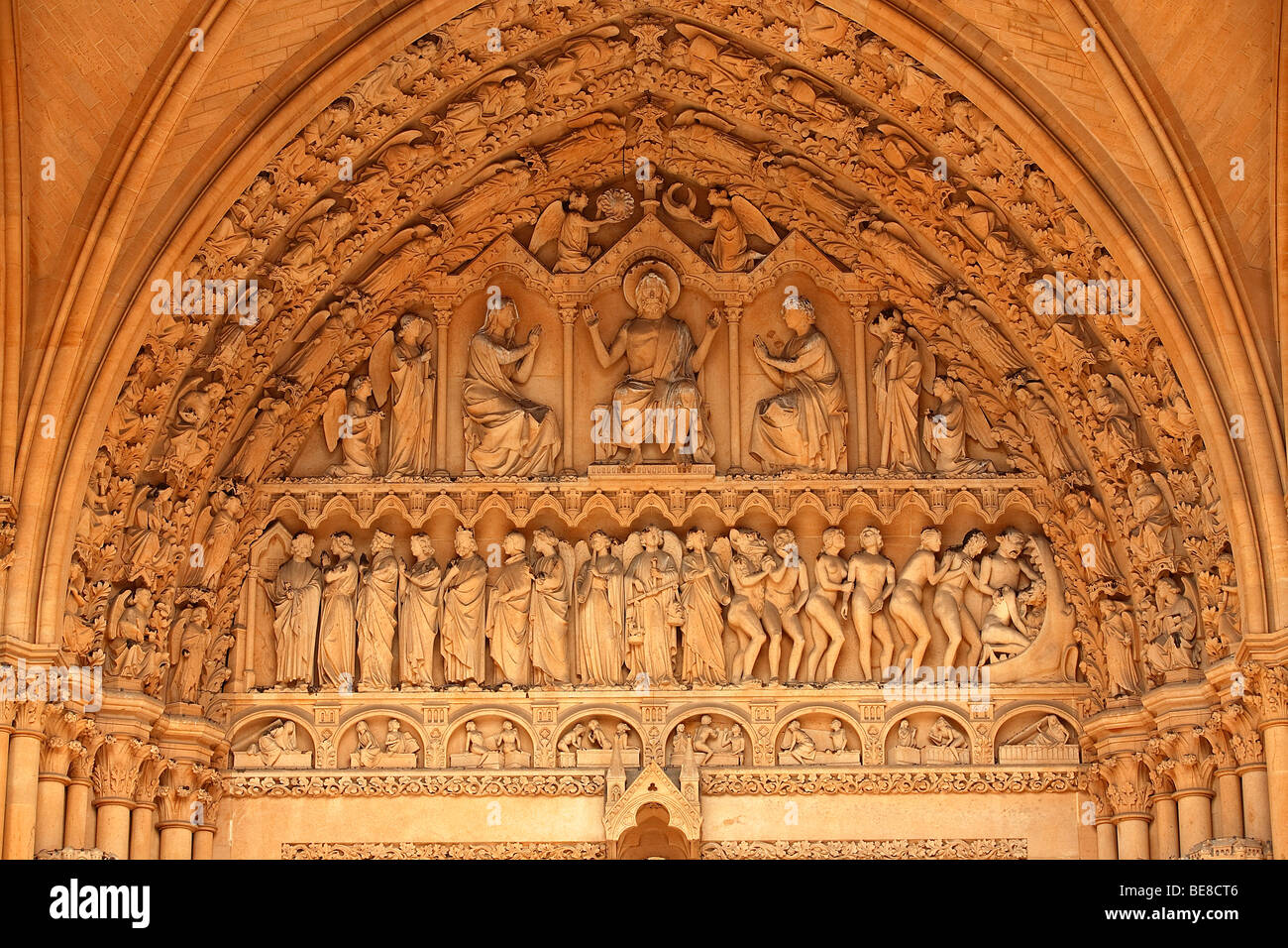 KATHEDRALE SAINT-ETIENNE, METZ Stockfoto