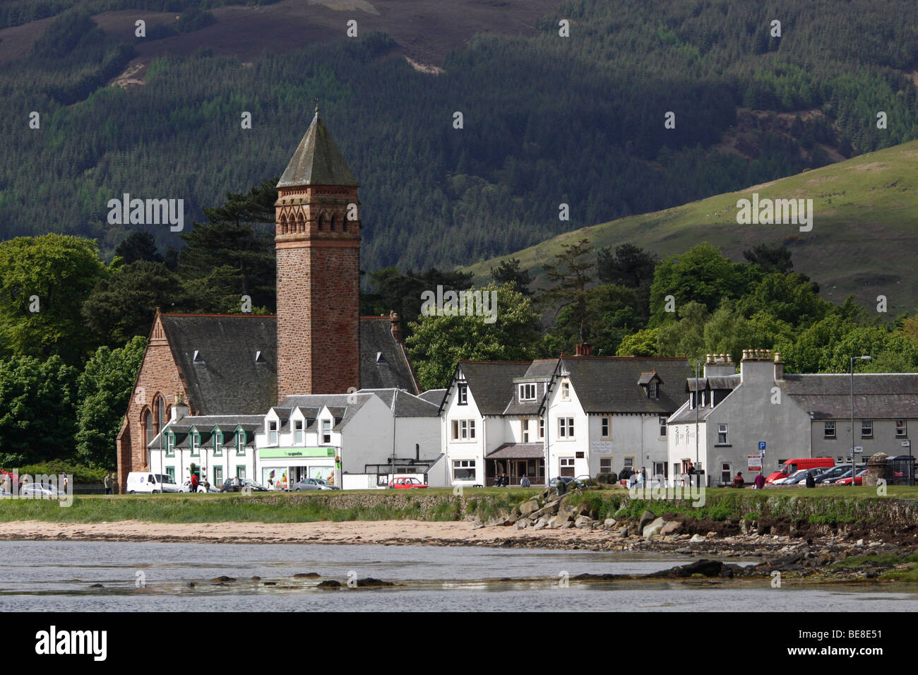 Das Dorf Lamlash liegt an der Ostküste von Arran südlich Brodick. Stockfoto