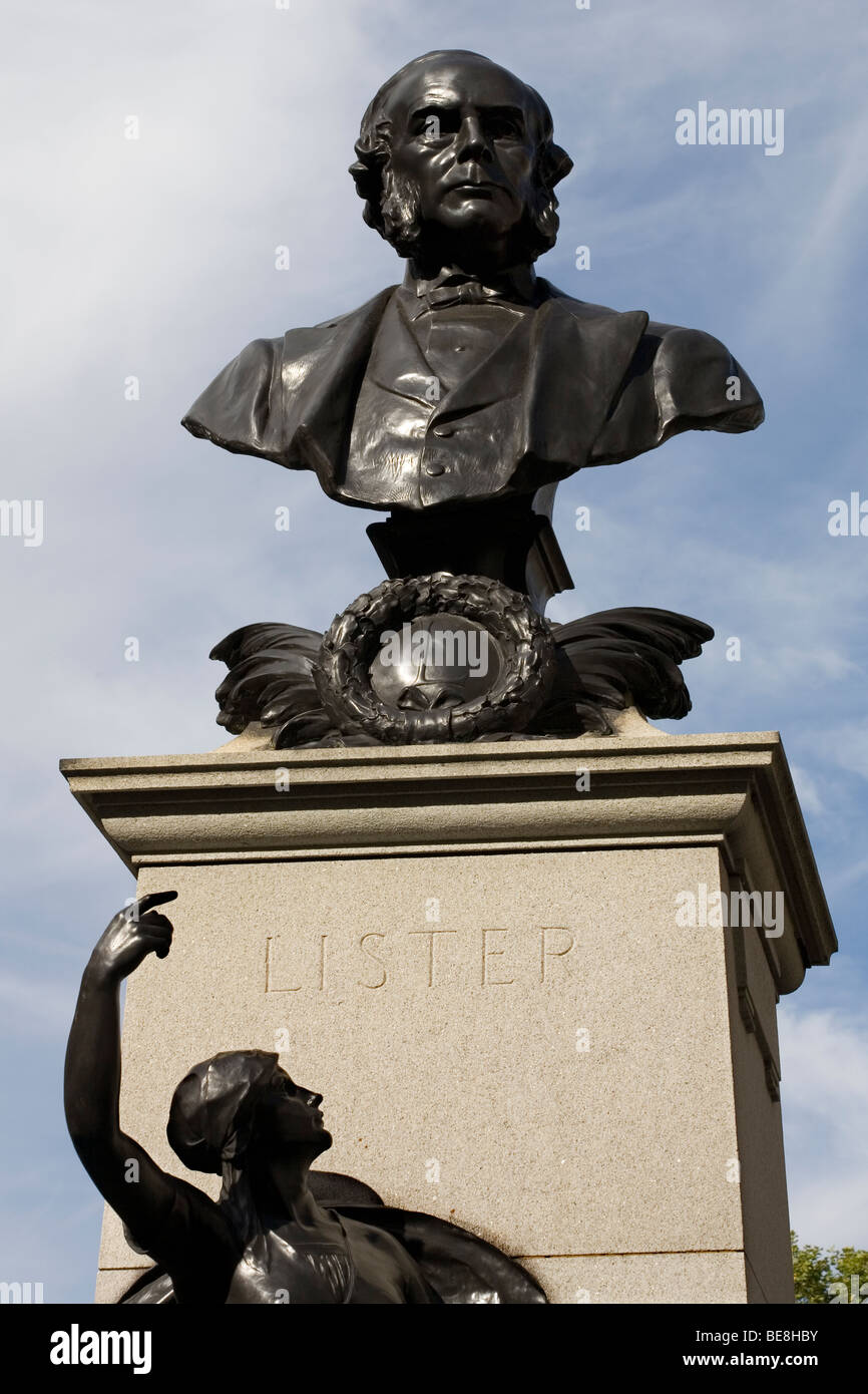 Londoner Joseph Lister statue Stockfoto