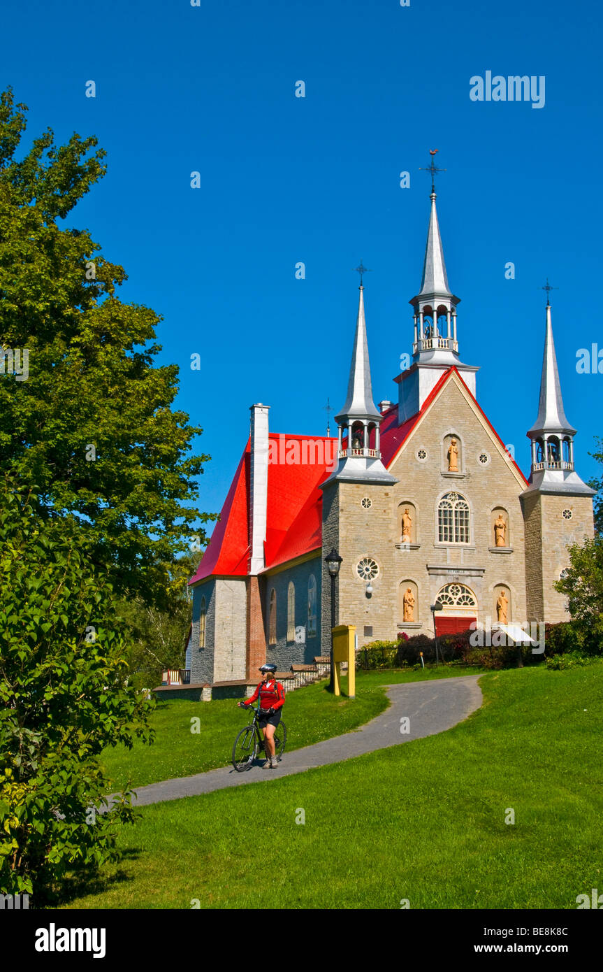 Kirche Sainte Famille in Ile d ' Orleans Provinz Quebec Kanada Stockfoto